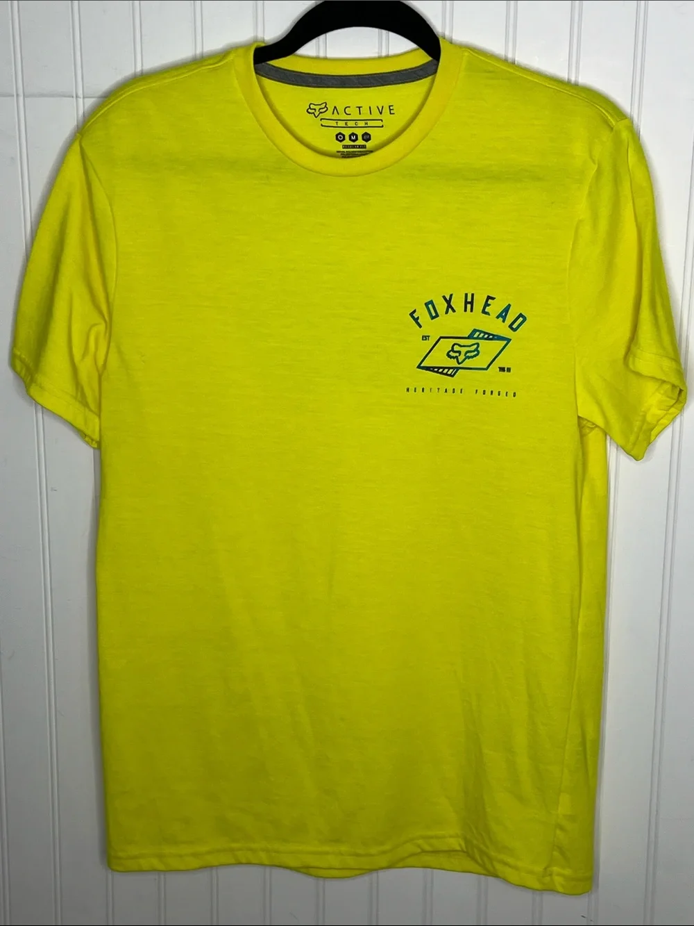 Men's Short Sleeve Crewneck Tee in Neon Yellow